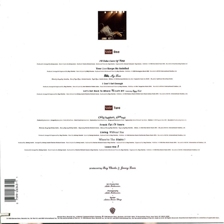 The back cover of the Would You Believe? vinyl LP jacket.