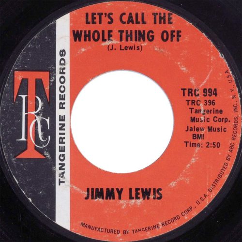 Jimmy Lewis' version of "Let's Call The Whole Thing Off" from 1969.